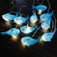 thumbnail image 2 of Cadena de luces LED con forma de tiburón de 1,65 m y 3 m con dibujos de animales marinos, para decoración de habitación de niños, baby shower, fiestas de cumpleaños y Navidad, 2 of 5