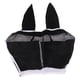thumbnail image 1 of Máscara para moscas de caballo, malla redonda, transpirable, elástica, protección UV, máscara facial para caballo con orejas, color negro, L 45 x 54 cm/17,7 x 21,3 pulgadas, 1 of 15