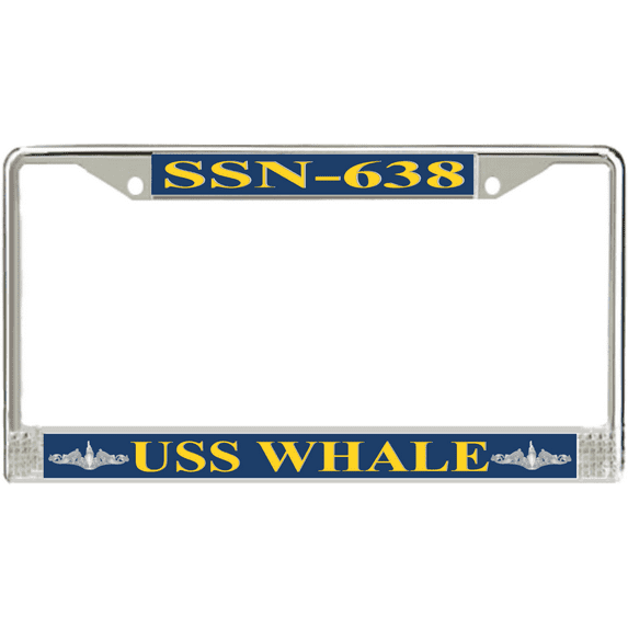 USS Whale SSN-638 License Plate Frame