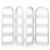 TEHAUX White Plastic Earring Display Holder for Jewelry Store Selling, 1 Set Organizer Stand for Earrings