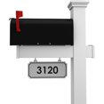 Postal System Visual White Vinyl Mailbox Post System with Black Steel Mailbox - Walmart.com