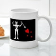 thumbnail image 5 of CafePress - Blackbeard Flag Mug - 11 oz Ceramic Mug - Novelty Coffee Tea Cup, 5 of 6