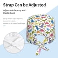 thumbnail image 3 of Cauagu Cute Dinosaur Pattern 1 Pcs Working Caps,Adjustable Working Hats Elastic Scrub Hats Nurse Scrub Cap Nurse Hats Elastic Tie Back Hats Unisex,One Size, 3 of 7