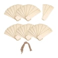 thumbnail image 5 of 48 Pieces Wood Blank Bookmarks Unfinished Wood Crafts with Holes and Ropes Wood, 5 of 8