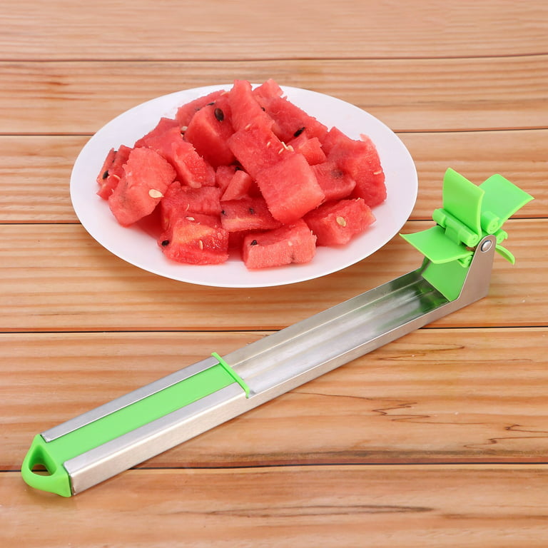 iMounTEK Watermelon Slicer Stainless Steel Watermelon Cubes Windmill Cutter Melon Knife Fruit Tools Kitchen Gadgets