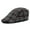 grey, variant on Autumn And Winter Cotton Old Man Hat Retro Checkered Berets Forward Hat Men's Peaked Hat Outdoor Travel Hat