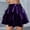 Purple, variant on OGLCCG Girls Metallic Short Skirt Sparkly Shiny 2-Layer Ruffle Cake Skirts For Party Cheerleaders Puffy Gauze Skirt Tutu 5-15 Years
