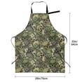 thumbnail image 2 of Kdxio Green Skulls Apron with Pockets Adjustable Kitchen Aprons for Men Women Waterproof Aprons for Cooking,Drawing,Crafting, Baking Household Cleaning, 2 of 8