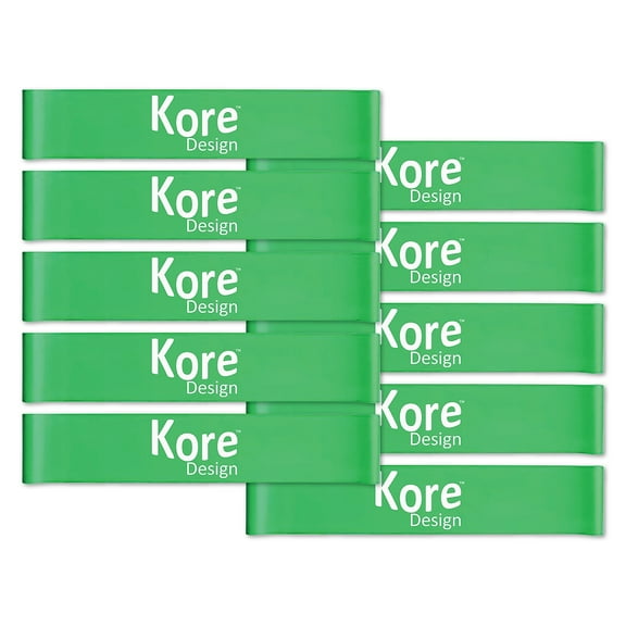 Kore Design Chair Fidget Silicone Kick Bands Green 10/Pack (KD-KB0002)