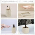 thumbnail image 6 of Collection Stone Effect Natural Bath Accessory Set-4 pieces, 6 of 7