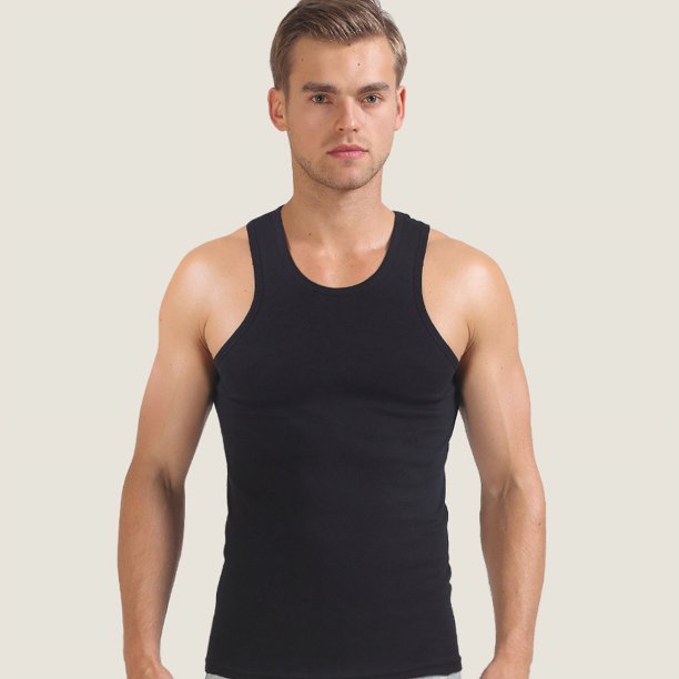 Chaleco deportivo ajustado de verano para hombre, chaleco sexy de algodón de plástico, chaleco de algodón ajustado para hombre