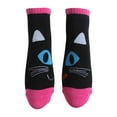thumbnail image 2 of Gravity Threads Pattern Design Ankle Length Socks, Black Cat 2 set, 2 of 5