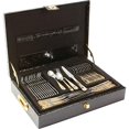 thumbnail image 3 of Sterlingcraft 72 Pc Gold Trim Flatware Set, 3 of 3