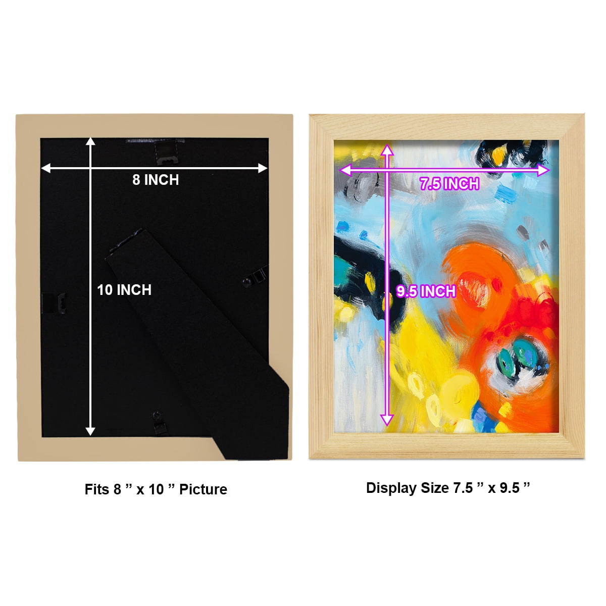 In the Loop II -Framed Print w/glass-Natural Wood