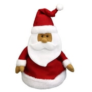 Iconikal Unisex Plush Figure Hat, Black Santa Claus