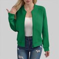 thumbnail image 2 of Towmus Womens Oversized Tunic Tops Jackets Cap Long Sleeve Sweatshirts Zip Up Motorcycle Coats with Pockets, 2 of 6