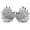 Grey, variant on Black Plush 3D Animal Paw Winter Warm Gloves Cute Handwear
