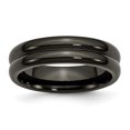 thumbnail image 1 of Titanium Black Ti Domed 6mm polished Band Size 12.5, 1 of 3