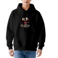 thumbnail image 1 of Women's Long Sleeve Hoodie Pullover Sweatshirt with Cartoon Face Design Blush Cheeks & Front Pocket, 1 of 7
