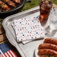 thumbnail image 6 of 20Pcs 4th of July Patriotic Disposable Paper Red White and Blue American Flag Napkins for Veterans Day Election Independence Day Decoration, 6 of 7