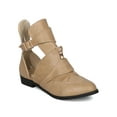 thumbnail image 1 of New Women Machi Foxter-1 Leatherette Cut Out Buckled Festival Ankle Boot, 1 of 6