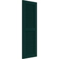 thumbnail image 3 of Ekena Millwork 12"W x 58"H True Fit PVC Two Equal Louver Shutters, Thermal Green (Per Pair - Hardware Not Included), 3 of 11