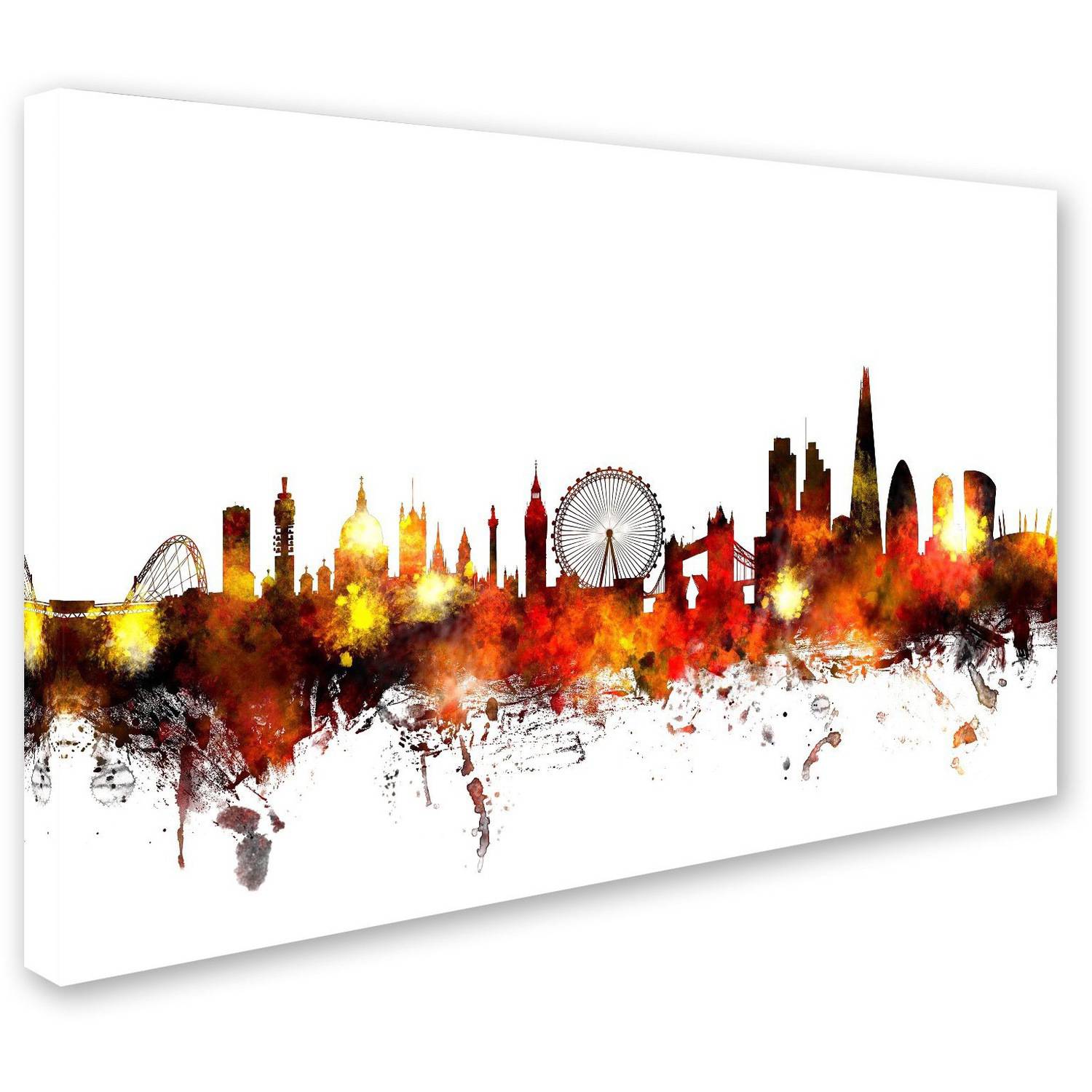 Trademark Fine Art "London England Skyline II" Canvas Art by Michael Tompsett