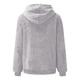 thumbnail image 4 of Gibobby Mujeres sudadera con capucha suéter Sudadera informal de manga larga de lana artificial para mujer （Gris， XXXL), 4 of 4