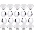thumbnail image 1 of Hardware Handle HUGOLEM, paquete de 20 pomos redondos plateados de 3 cm, 1 of 5