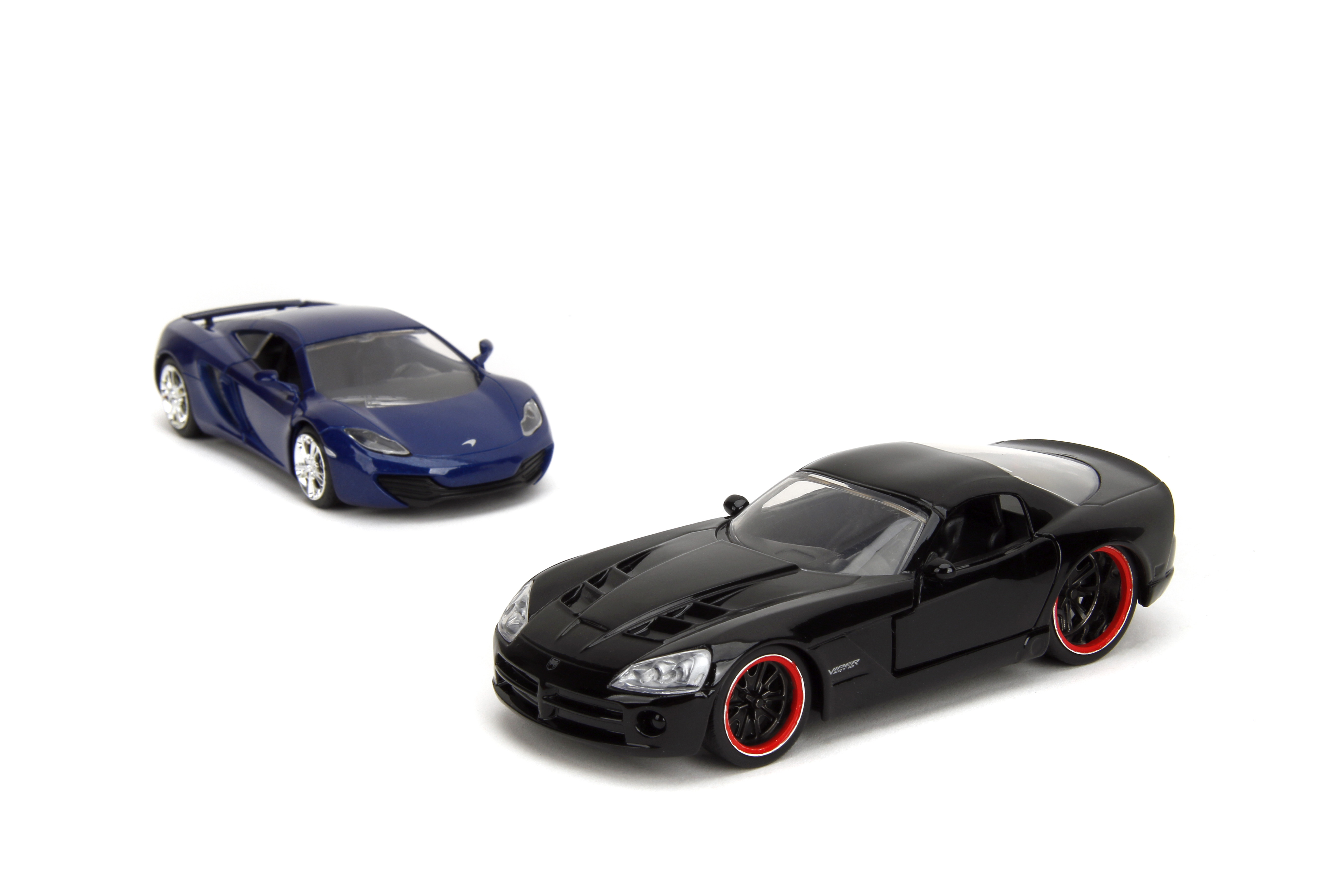 JADA TOYS JADA FAST & FURIOUS LEGACY 1:32 TWIN PACK, MCLAREN MP4 12C & 2008 DODGE VIPER DIE-CAST CARS, MODEL VEHICLES
