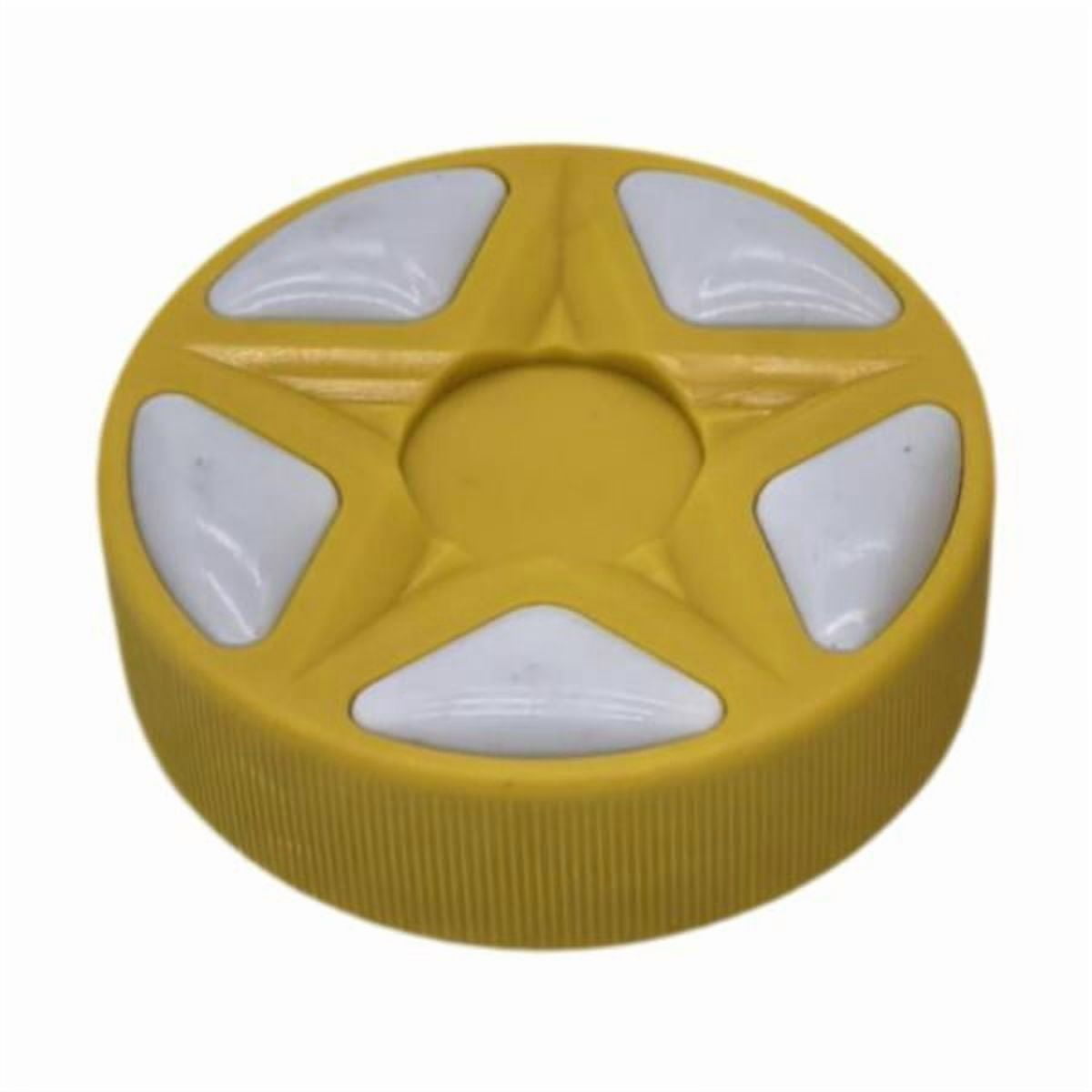 lacooooppia 2xIce Hockey Ball Outdoor Replacement Game Sports Improved Gameplay Practicing Yellow 2 Pcs