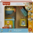 thumbnail image 6 of Fisher-Price Sit & Crawl Gift Set Baby Infant Toys with Stacking Cups & Roly-Poly Push Car, 6 of 6