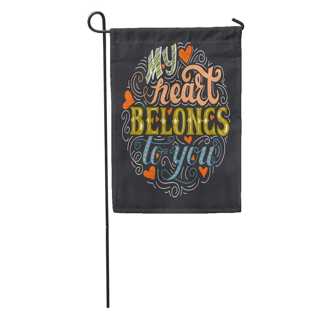 KDAGR My Heart Belongs to You Vintage Lettering for Wedding Valentine