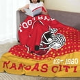 thumbnail image 4 of City Classic Football Blanket Football Decor Throw Blanket Football Fans Gifts Super Warm Soft Cozy Plush Lightweight Flannel Fleece Travel Bedding Blanket for Couch Kids Adults Women Man 60"X50", 4 of 6