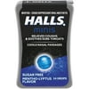 HALLS Minis Mentho-Lyptus Flavor Sugar Free Cough Drops, 24 Drops
