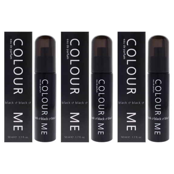 Milton Lloyd Colour Me Black - Pack of 3 , 1.7 oz EDP Spray