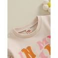 thumbnail image 5 of Bagilaanoe Newborn Baby Girl Oversized Romper Sweatshirt Long Sleeve Bodysuits Letter Print Pullover 6M 9M 12M 18M Infant Casual Tee Tops, 5 of 9