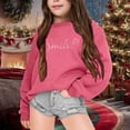 thumbnail image 2 of Chandails pour Enfants Filles Manches Longues Chandail Imprimé pour Filles Col Rond Chandail à Enfiler Hauts Vêtements d'Automne Taille Vêtements pour Filles 4-5 Ans, 2 of 4