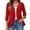 Red, variant on Women's 2026 Summer 3/4 Sleeve Lightweight Cardigans Ruffles Coverup | Open Front Cardigans, Draped Kimonos,Business Casual Outfit, Beach Vacation Clothes(Hot Pink,XL)