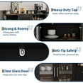 thumbnail image 5 of Wine Cabinet - Coffee Bar Station with LED Lights, 5 of 6