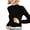 Black, variant on Qulqfy Women's Long Sleeve Shirts Black Casual Solid Color Mock Neck Shirts Pullover Winter Tops for Women L