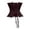 Coffee, variant on Women Satin Overbust Corset Top, Lace Up Shapewear, Bustier Formal Evening Party Going Out Size: L Black