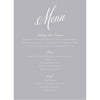 Elegant Script Deluxe Menu Card