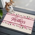 thumbnail image 3 of Happy Mother's Day Entryway Rug 2'x3'&nbsp; Non Slip Front Door Mats, Pink Floral Buffalo Plaid Burlap Entrance Rugs Indoor Outdoor Carpet, Washable Floor Mats Small Area Rug for Bedroom Kitchen, 3 of 8