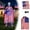 A, variant on Lighted Up Patriotic Garden Decoration Giant Skeleton Independence Day Outfit Set 12ft Skeleton 4th of July Accessories with US Flag Cape String Lights Handheld US Flags Banner Hat Bow