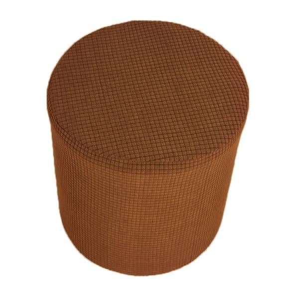 Stretch Pouf Cover Furniture Protector, Pouffe Stool Cover And Pouf Ottoman Cover Pouf Seat , Brown, 25Ã30cm