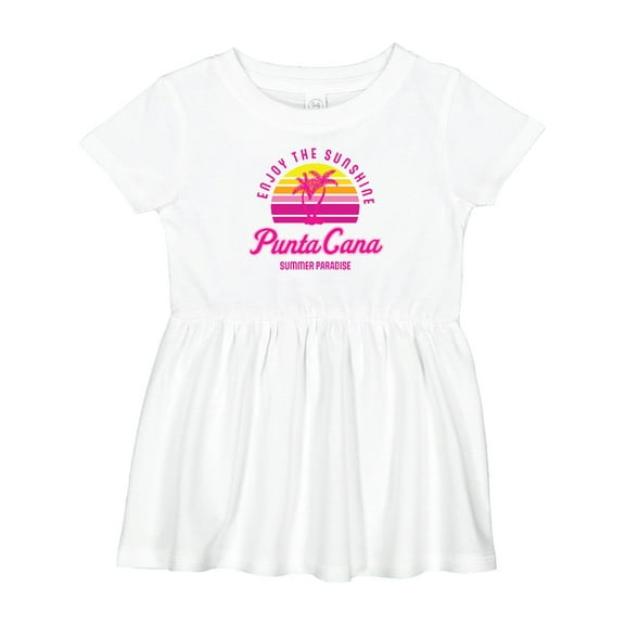 Inktastic Enjoy the Sunshine Punta Cana Summer Paradise Girls Baby Dress