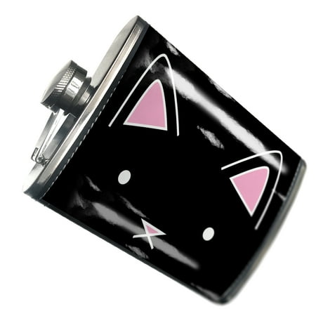 

NEONBLOND Flask Pattern Simple Black Cat Head