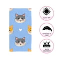 thumbnail image 3 of Seamless pattern with cute cartoon cats and hearts isolated on blue background Bath Towel Absorbent Soft Decoration Hand Tower Multiuses for Bathroom Hotel Gym Spa Beach 30 x 15 inch, 3 of 6