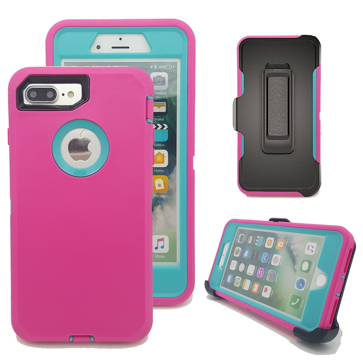 iPhone 8 Plus Case, Heavy Duty Rugged High Impact Resistant Full Body